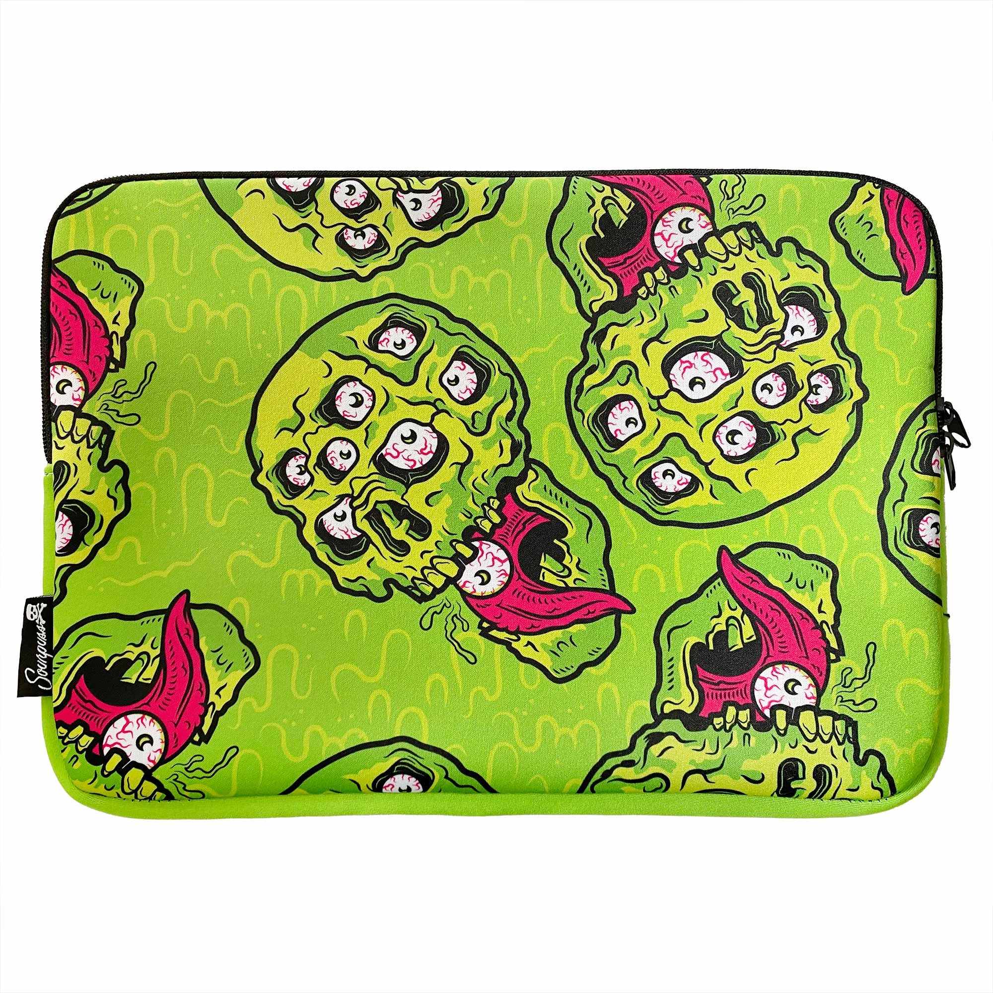 Budget ???? SOURPUSS GNARLY SKULL LAPTOP SLEEVE ????