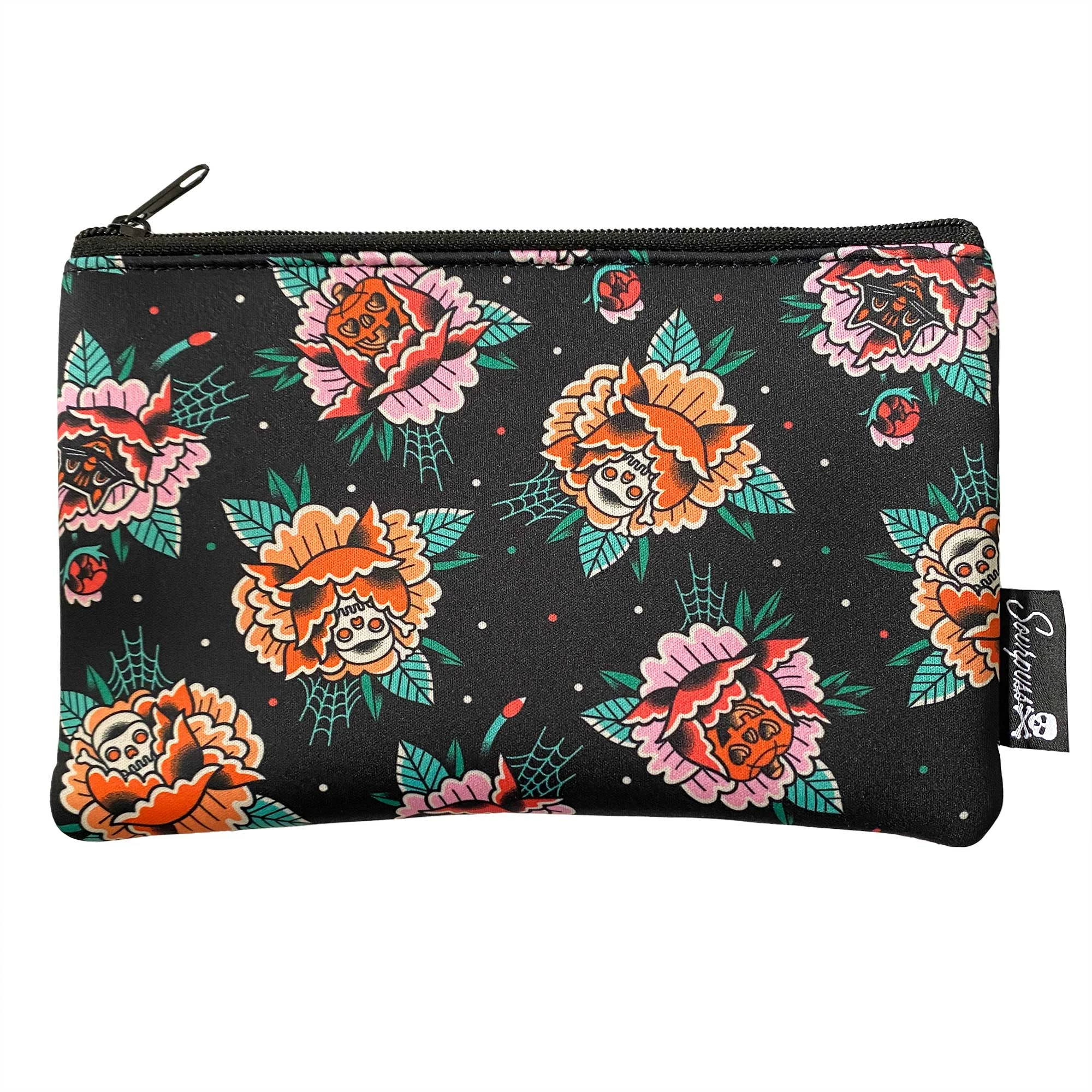 Buy ???? SOURPUSS CREEPY PEONIES CASE ZIP POUCH ????