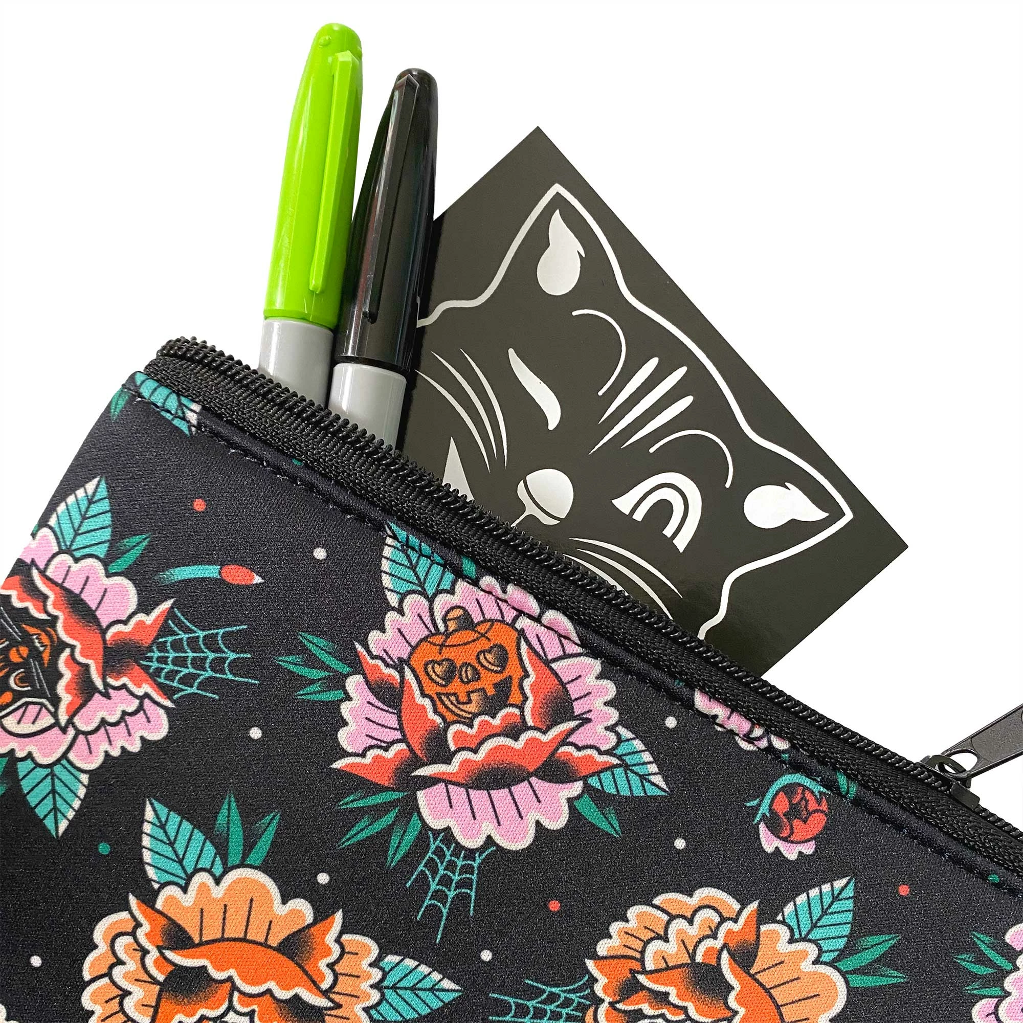 Buy ???? SOURPUSS CREEPY PEONIES CASE ZIP POUCH ???? - Image 2