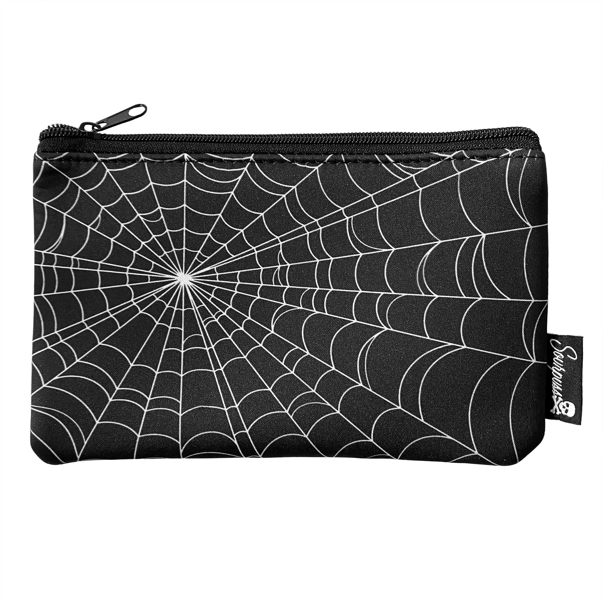 Cheap ???? SOURPUSS SPIDERWEB ZIP POUCH ????