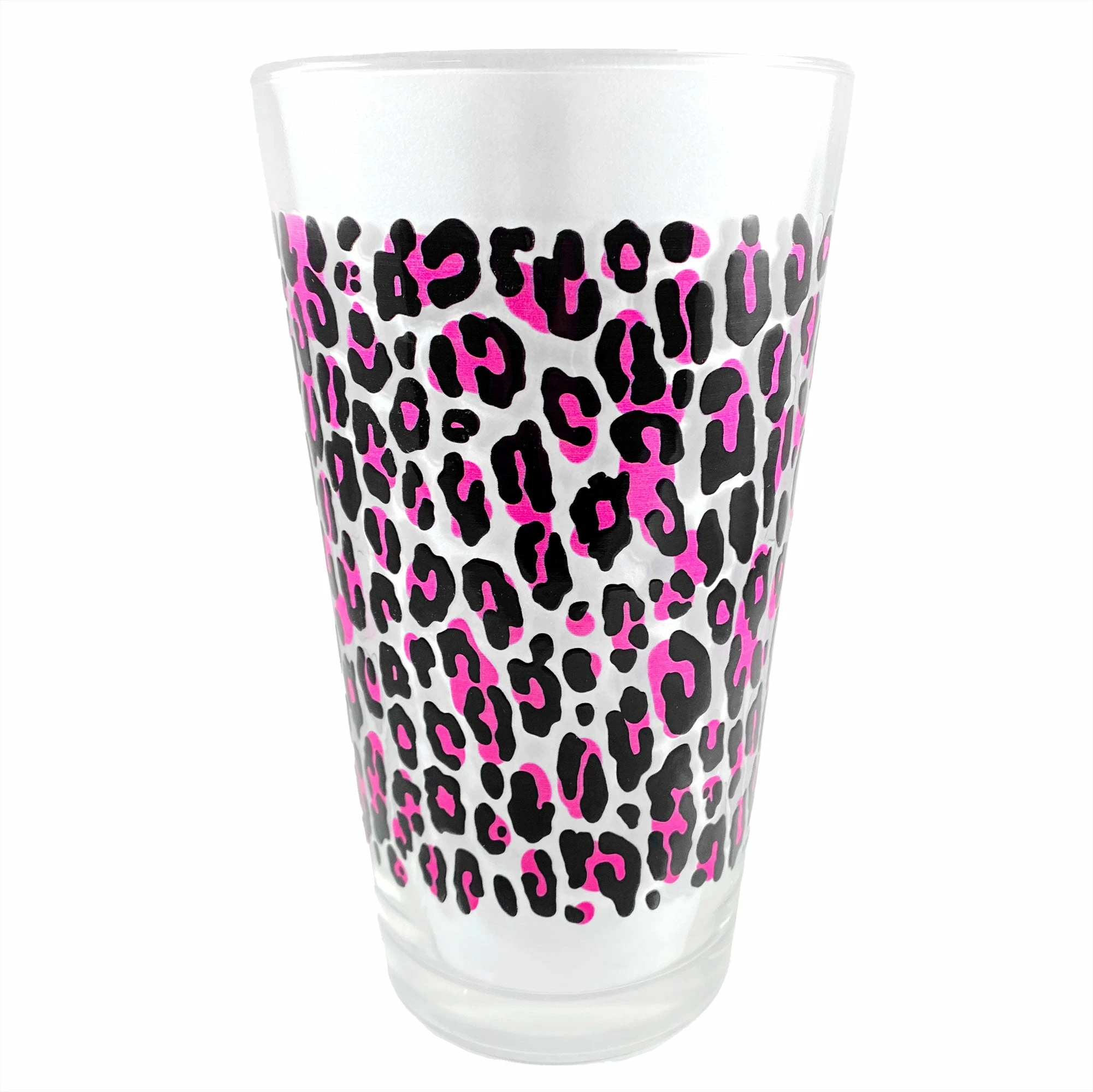 Brand new ⌛ SOURPUSS PINK LEOPARD PINT GLASS ????
