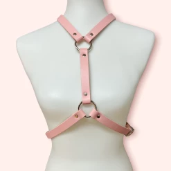 Discount ???? VEGAN Y HARNESS WITH O RINGS PINK ❤️