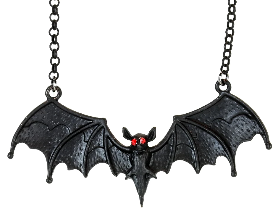 Budget ???? BLACK VAMPIRE BAT NECKLACE ????