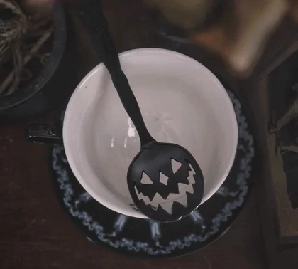 Deals ???? LIVELY GHOSTS HAUNTED HALLOWS TEA SPOON BLACK ????