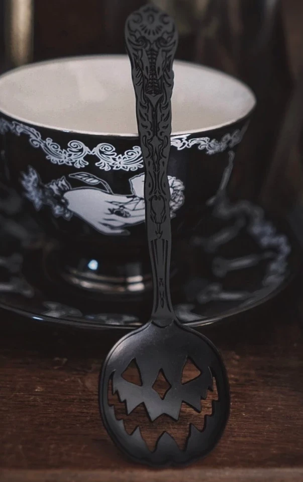 Deals ???? LIVELY GHOSTS HAUNTED HALLOWS TEA SPOON BLACK ???? - Image 4