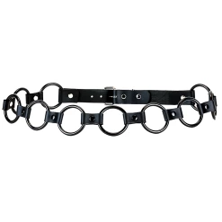 Promo ???? 2" BLACK RING LINK BELT ????