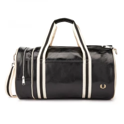 Cheapest ✔️ FRED PERRY CLASSIC BARREL BAG BLACK/ECRU ????