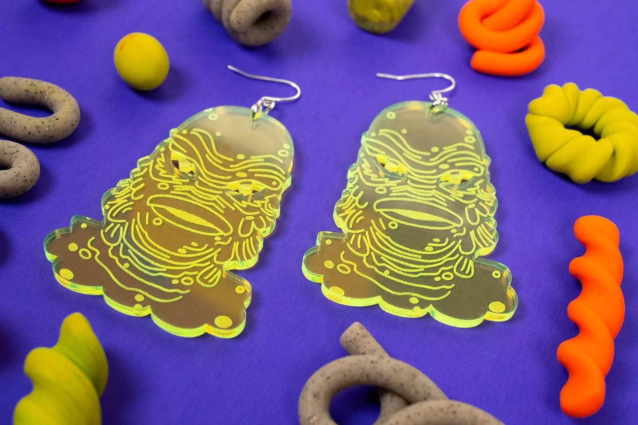 Coupon ???? CREATURE FEATURE NEON ACRYLIC EARRINGS ???? - Image 3
