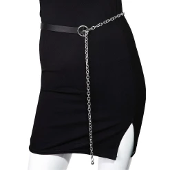 Wholesale ???? DUALITY FAUX LEATHER & CHAIN BELT ????