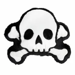 Promo ???? SOURPUSS FURRY SKULL & BONES PILLOW ✔️