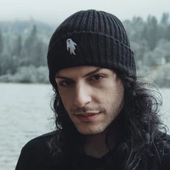 New ???? LIVELY GHOSTS GHOSTIE KNIT BEANIE BLACK ❤️