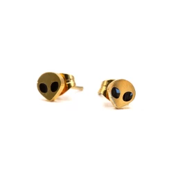 Coupon ✨ THESE ARE THINGS GOLD ALIEN MICRO STUD EARRINGS ????