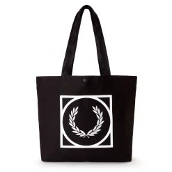 Deals ???? FRED PERRY LOGO GRAPHIC PRINT TOTE ????