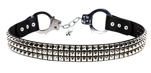 Brand new ???? 3 ROW PYRAMID STUDS AND HANDCUFF BELT ????