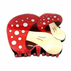 Best Pirce ???? MUSHROOMS CLAW HAIR CLIP RED ????
