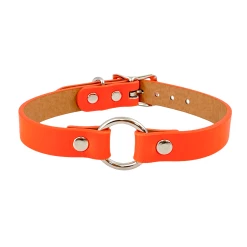 Best deal ✔️ VEGAN O-RING CHOKER NEON TANGERINE ????
