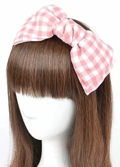 Best deal ???? PATTY GINGHAM BOW HEADBAND PINK ✨