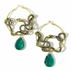 Brand new ???? SERPENT'S TREASURE HOOP EARRINGS EMERALD ⭐