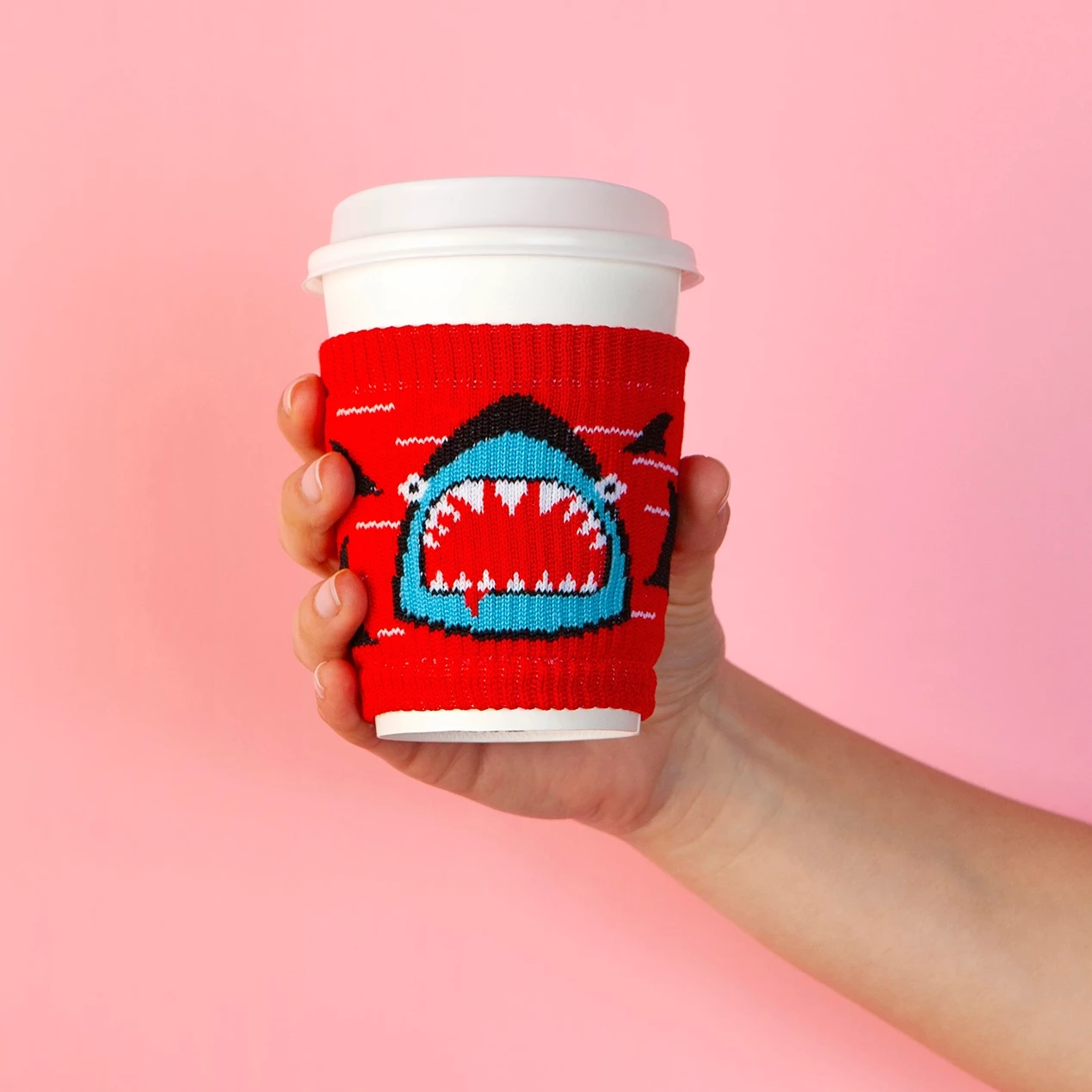 Cheap ???? SHARK WEEK SWEATER CUP SLEEVE/KOOZIE ????