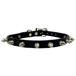 Budget ✔️ RAMONA VEGAN SPIKED CHOKER BLACK MATTE ????