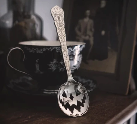 Hot Sale ???? LIVELY GHOSTS HAUNTED HALLOWS TEA SPOON SILVER ????