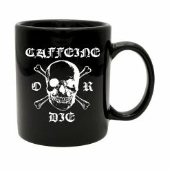 Hot Sale ???? SOURPUSS CAFFEINE OR DIE MUG BLACK ????