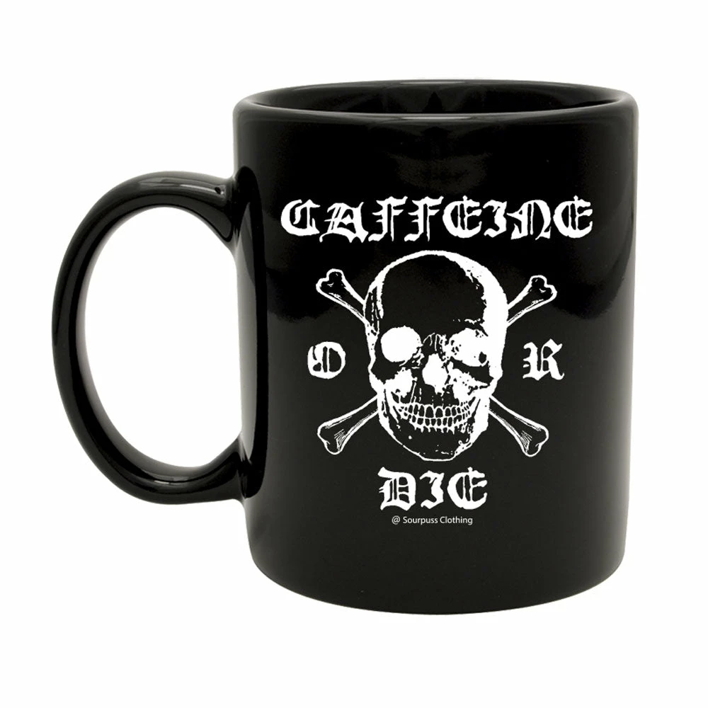 Hot Sale ???? SOURPUSS CAFFEINE OR DIE MUG BLACK ???? - Image 2