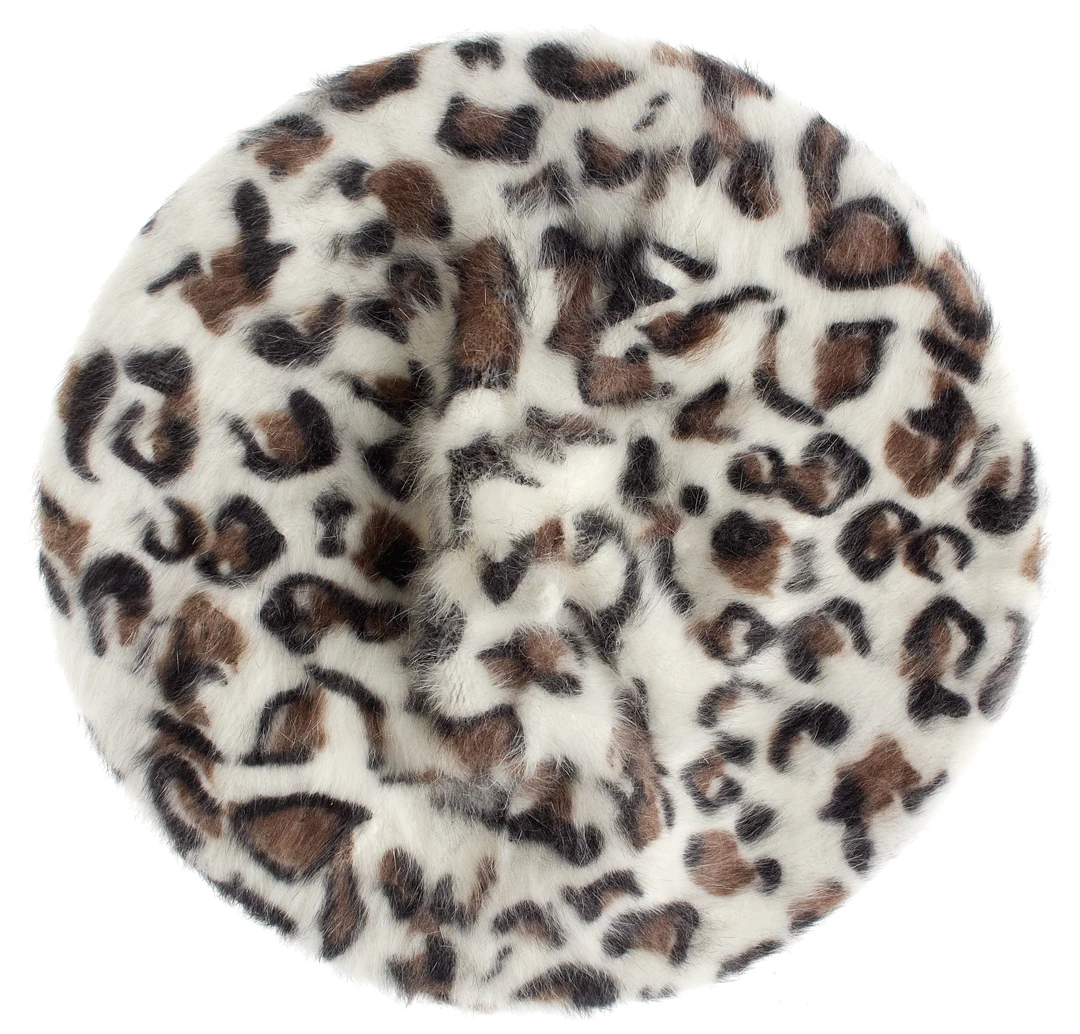 Hot Sale ⭐ SOURPUSS LEOPARD FUR BERET ❤️ - Image 4