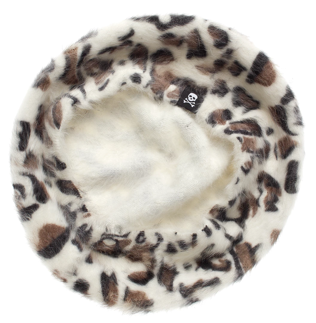 Hot Sale ⭐ SOURPUSS LEOPARD FUR BERET ❤️ - Image 3