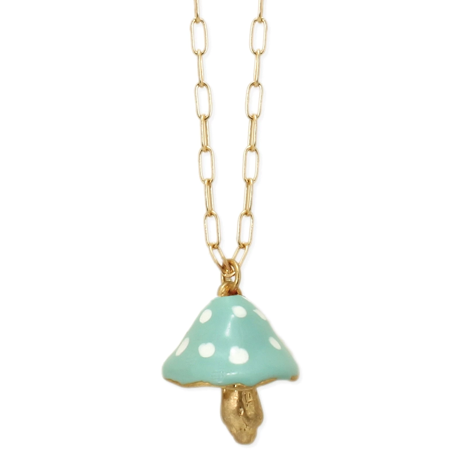 Outlet ???? FANTASY FOREST TURQUOISE MUSHROOM NECKLACE ⌛