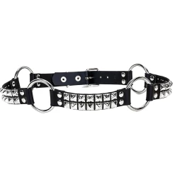 Discount ???? 2 ROW PYRAMID STUD AND O RING BELT ????