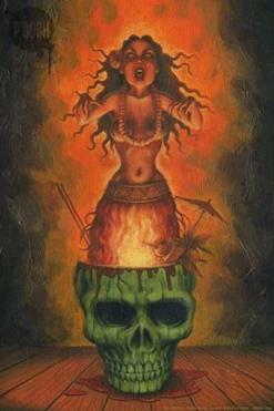 New ???? P'GOSH TIKI COCKTAIL ILLUSTRATED #1: ZOMBIE PRINT ????